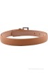 Buckle Up Women Casual Tan Artificial Leather Belt(Tan)